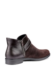 Hotter Brown Regular Fit Linton Zip Boots - Image 3 of 4