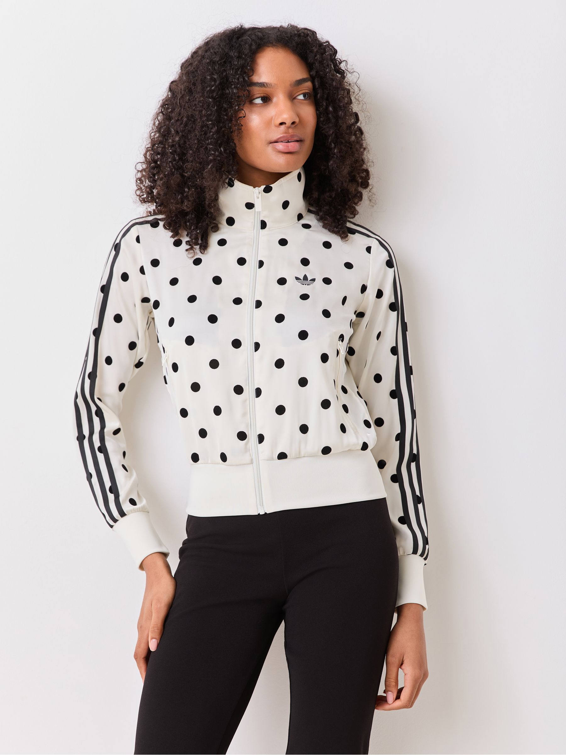 Buy adidas Originals White Polka Dot Firebird Track Top from Next USA