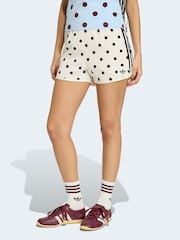 adidas Originals White Polka Dot Sprinter Shorts - Image 1 of 6