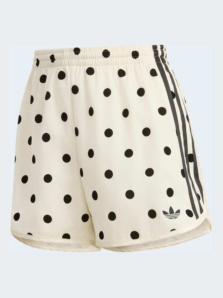 adidas Originals White Polka Dot Sprinter Shorts - Image 6 of 6