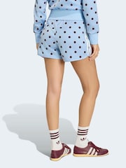 adidas Originals Blue Polka Dot Sprinter Shorts - Image 2 of 6
