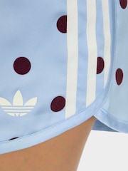 adidas Originals Blue Polka Dot Sprinter Shorts - Image 5 of 6