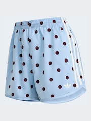 adidas Originals Blue Polka Dot Sprinter Shorts - Image 6 of 6