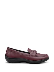 Hotter Red Wide Fit Cabana Slip-Ons Shoes - Image 1 of 4
