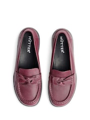 Hotter Red Wide Fit Cabana Slip-Ons Shoes - Image 4 of 4