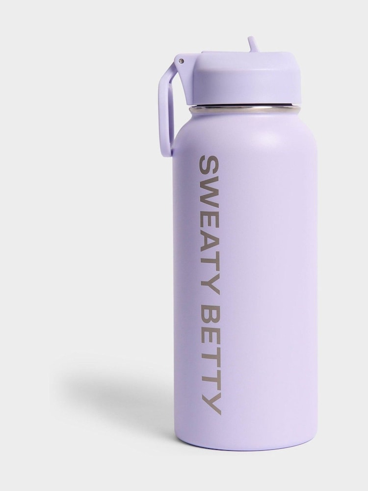 Sweaty Betty Purple Keep It Chill Straw Water Bottle 950ml - Image 1 of 3