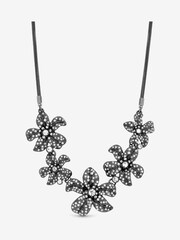 Mood Black Crystal Floral Statement Allway Necklace - Image 1 of 2