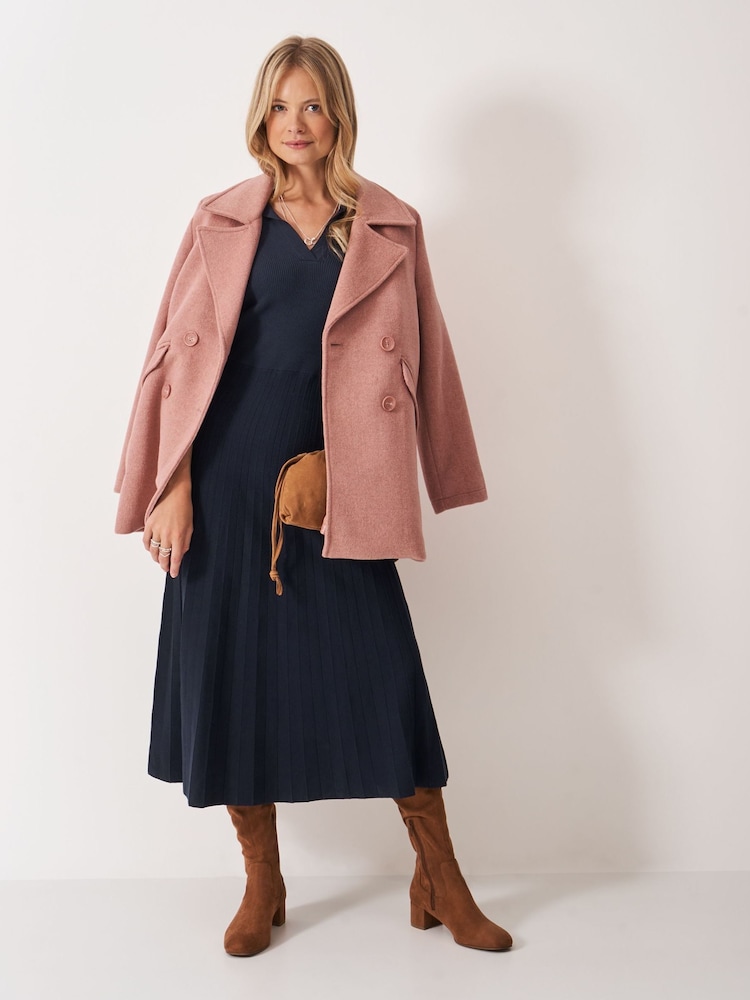 Crew Clothing Company Blue Poppy 3/4 Sleeve Dress - Image 1 of 5