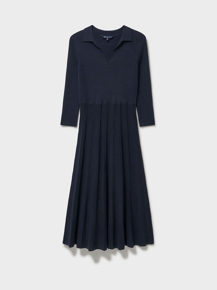 Crew Clothing Company Blue Poppy 3/4 Sleeve Dress - Image 5 of 5