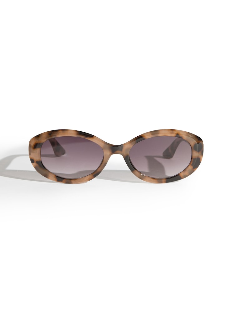 Love & Roses Brown Slim Cateye Sunglasses - Image 1 of 3