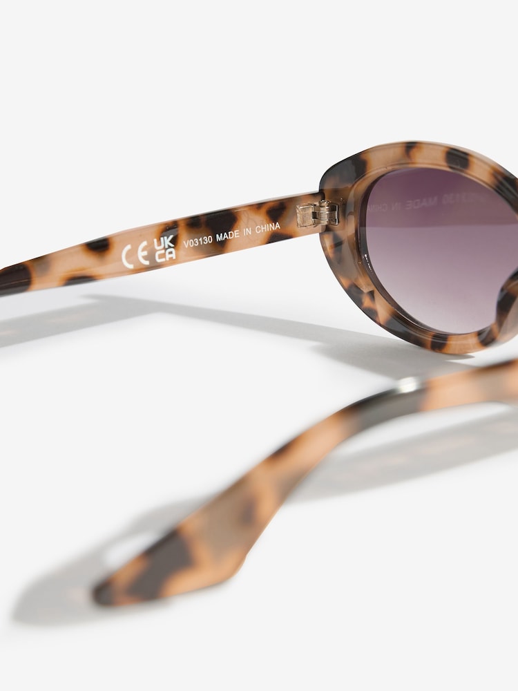 Love & Roses Brown Slim Cateye Sunglasses - Image 5 of 5