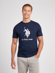 U.S. Polo Assn Blue Mens Rider T-Shirt - Image 1 of 8