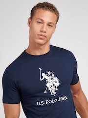 U.S. Polo Assn Blue Mens Rider T-Shirt - Image 4 of 8