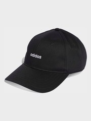 adidas Black Linear Embroidered Cap - Image 1 of 4