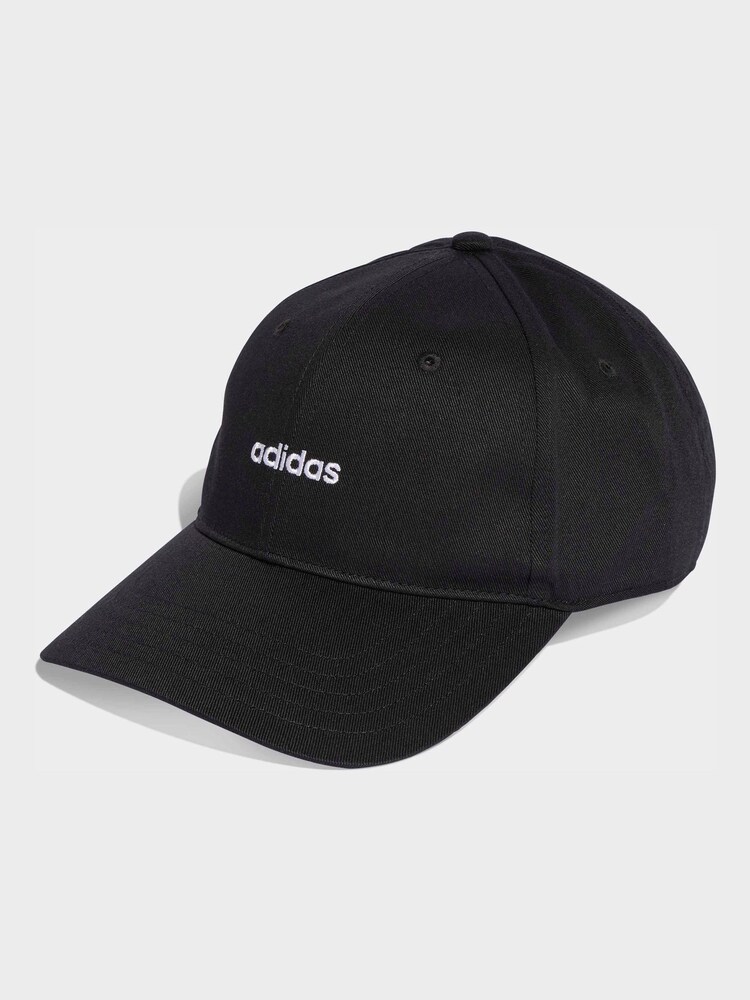 adidas Black Linear Embroidered Cap - Image 1 of 4