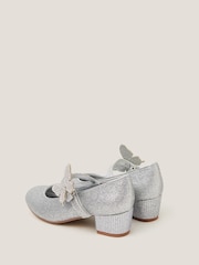 Monsoon Silver Butterfly Strap Glitter Heels - Image 2 of 3