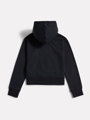 New Balance Black French Terry Stacked Logo Hoodie - Image 7 of 8