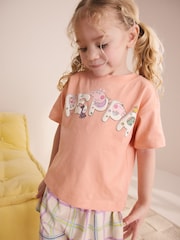 Multi Purple/ Ecru Peppa Pig Short Pyjamas 2 Pack (9mths-8yrs) - Image 4 of 4