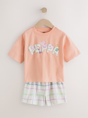 Multicolore - Lot de 2 pyjamas courts violet/écru Peppa Pig (9mois-8ans) - Image 7 sur 10
