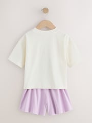 Multicolore - Lot de 2 pyjamas courts violet/écru Peppa Pig (9mois-8ans) - Image 8 sur 10