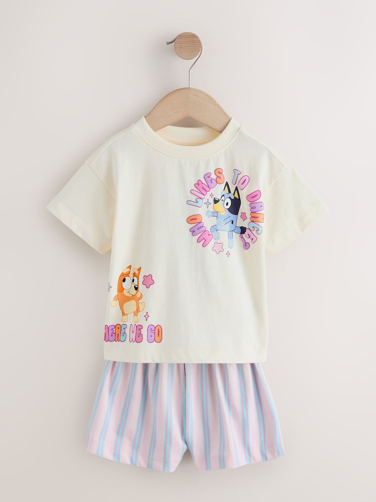 Krem boja - Bluey Short Pyjamas 2 Pack (12mths-8yrs) - Slika 2 od 6