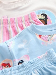 Pink Blue Disney Princess Short Pyjamas 2 Pack (9mths-10yrs) - Image 11 of 13