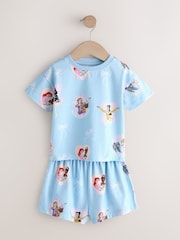 Pink Blue Disney Princess Short Pyjamas 2 Pack (9mths-10yrs) - Image 8 of 13