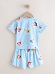 Pink Blue Disney Princess Short Pyjamas 2 Pack (9mths-10yrs) - Image 9 of 13