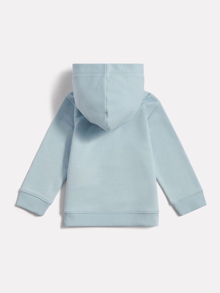 New Balance Blue Stacked Logo FT Hoodie - Image 2 of 3