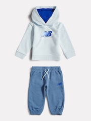 New Balance Blue FT Hoodie & Joggers Set - Image 1 of 5