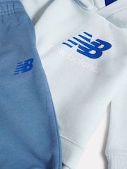 New Balance Blue FT Hoodie & Joggers Set - Image 3 of 5