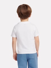 New Balance White Stacked Logo T-Shirt - Image 3 of 9