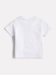 New Balance White Stacked Logo T-Shirt - Image 7 of 9