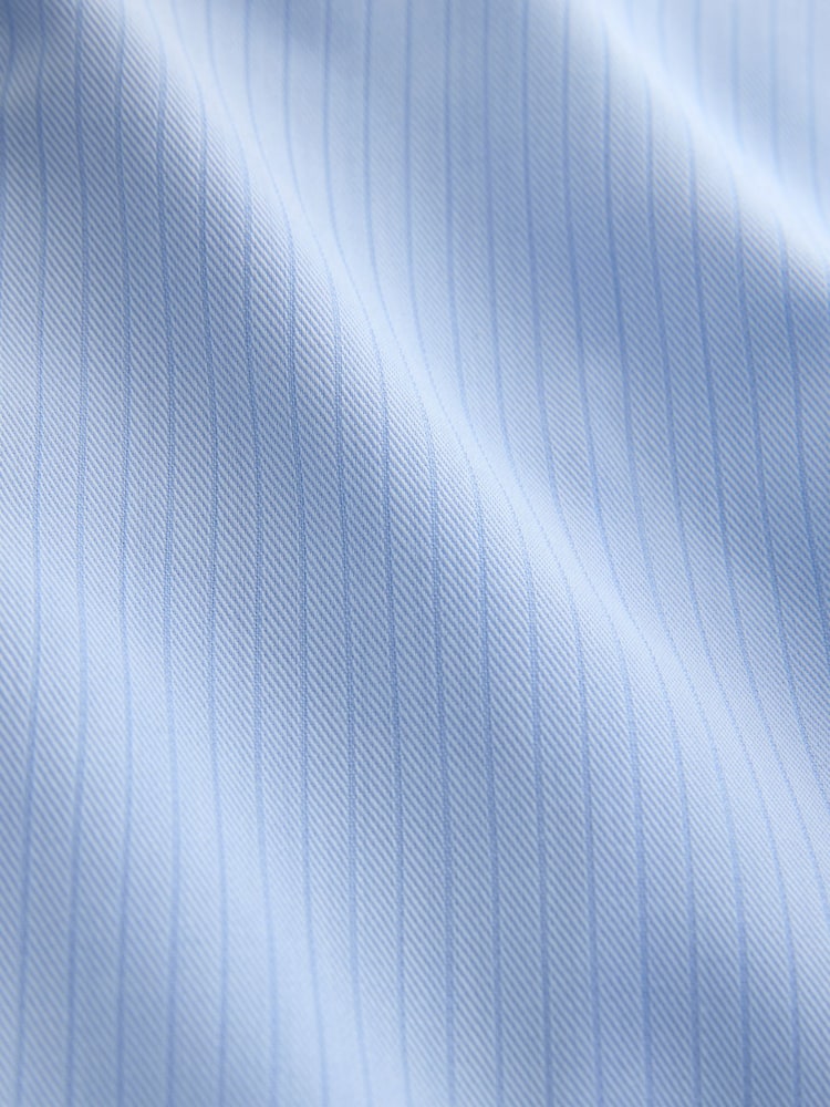 Light Blue Self Stripe/ Blue Polka Dot - Көйнөк жана галстук топтому - 8ичинен 8 сүрөт