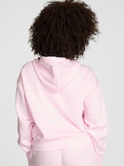 Victoria's Secret PINK Pink Tulip Logo Fleece Zip Up Hoodie - Image 2 of 2