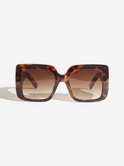 棕色 - Friends Like These Chunky Oversized Square Sunglasses - 圖片 4，共 6
