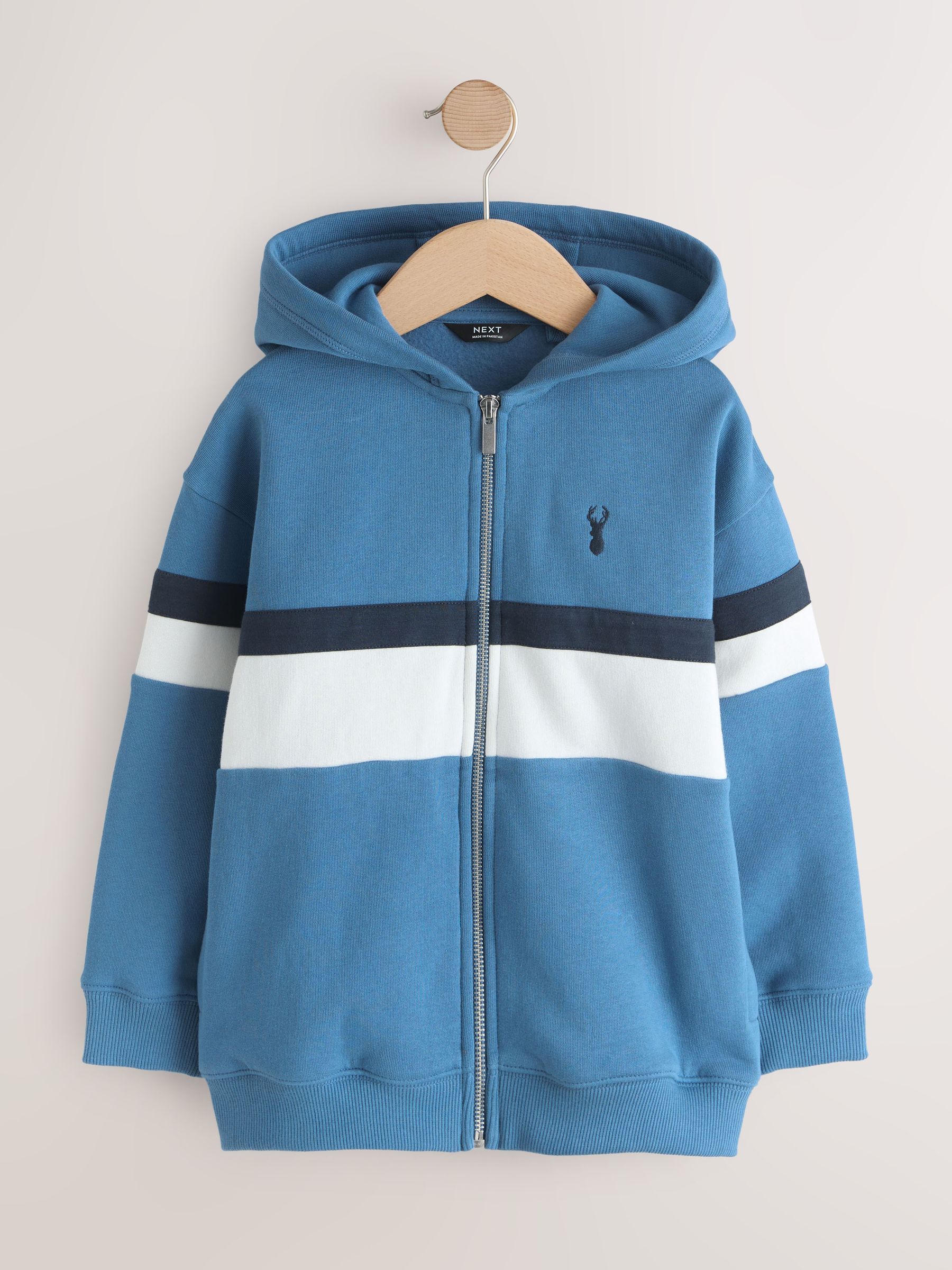 トップス oversized bicolor hoodie. Buy Blue/White - Colourblock Zip Up Hoodie (3-16yrs) from Next Brazil