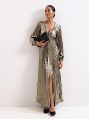 Phase Eight Gold Ellen Dress - Image 1 of 7