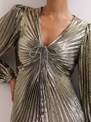 Phase Eight Gold Ellen Dress - Image 4 of 7