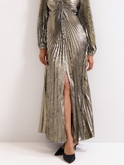 Phase Eight Gold Ellen Dress - Image 6 of 7