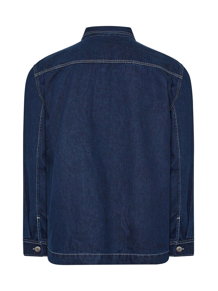 BadRhino Big & Tall Blue Denim Chore Shacket - Image 7 of 7