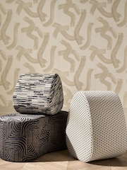 Clarke and Clarke Linen Malevich Metropolitan 10M Wallpaper - Image 2 of 4