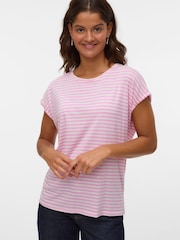 VERO MODA Pink Short Sleeve Soft Touch T-Shirt - Image 1 of 5
