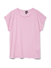 VERO MODA Pink Short Sleeve Soft Touch T-Shirt - Image 5 of 5
