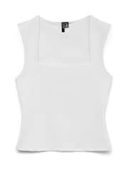 VERO MODA White Square Neck Sleeveless Top - Image 5 of 5