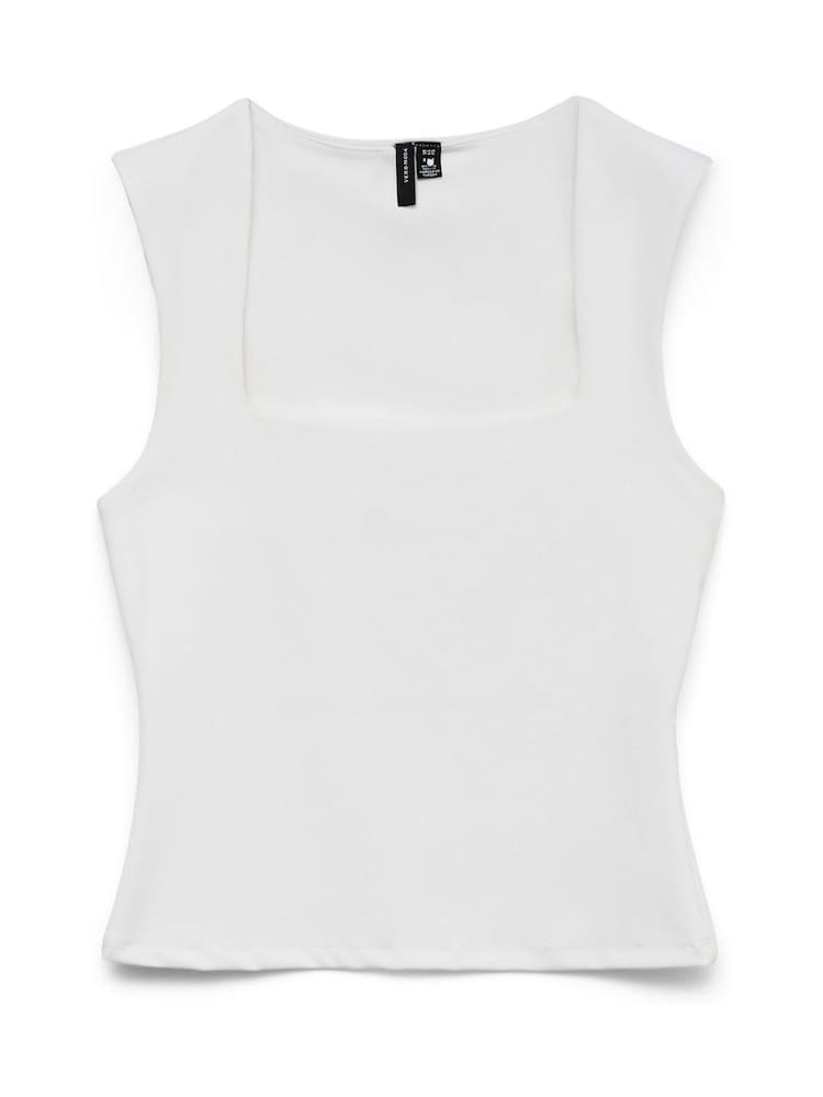 VERO MODA White Square Neck Sleeveless Top - Image 5 of 5