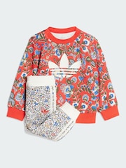 adidas Originals Red X Liberty London Crew Set - Image 1 of 6