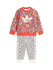 adidas Originals Red X Liberty London Crew Set - Image 2 of 6