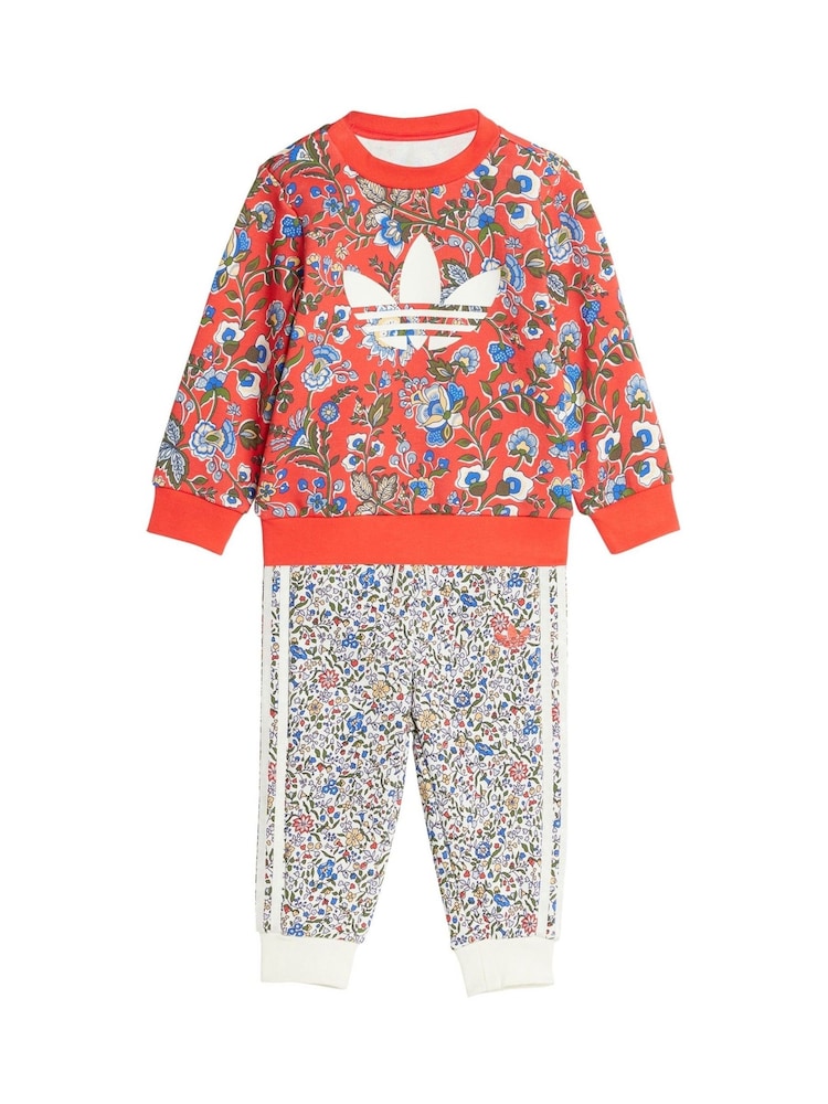 adidas Originals Red X Liberty London Crew Set - Image 2 of 6