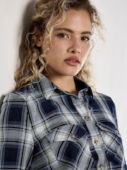 Apricot Blue Western Washed Check Dress - Image 4 of 4
